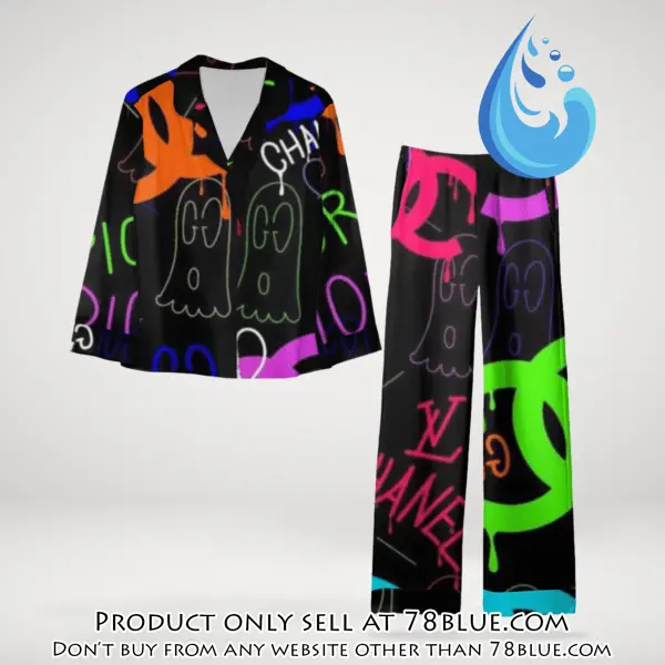 Trending luxury chanel satin pajama set pjs1043 78b2037072